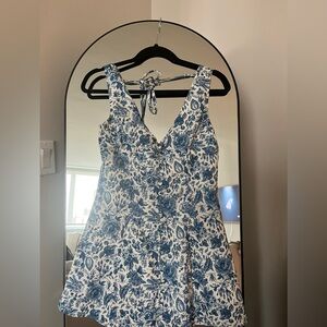 Peppermayo Exclusive - Paisley Road Mini Dress - Blue Paisley